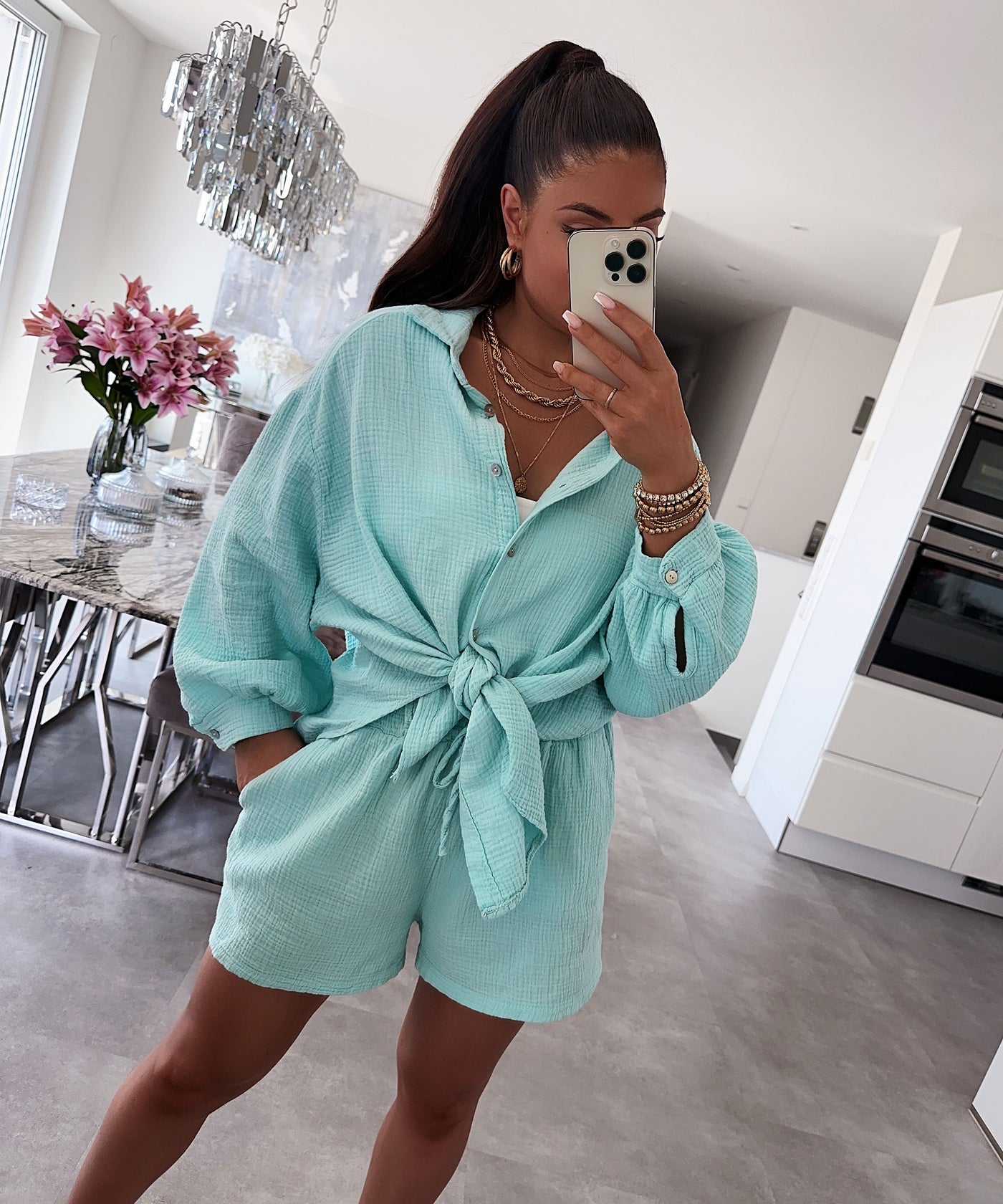 Oversize Musselin Set Alva Mint  Ladypolitan ♡   