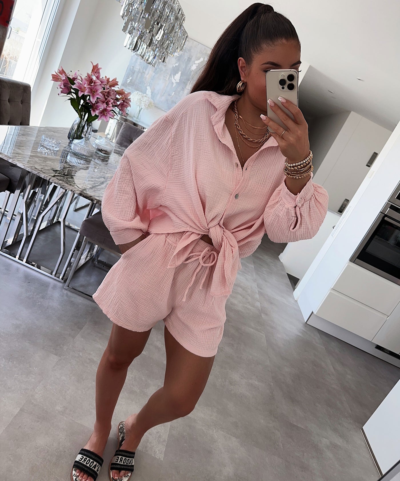 Oversize Musselin Set Alva Rosa  Ladypolitan ♡   