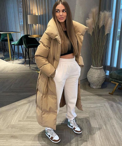 Oversize Parka Kyleih Camel  Ladypolitan - Fashion Onlineshop für Damen   