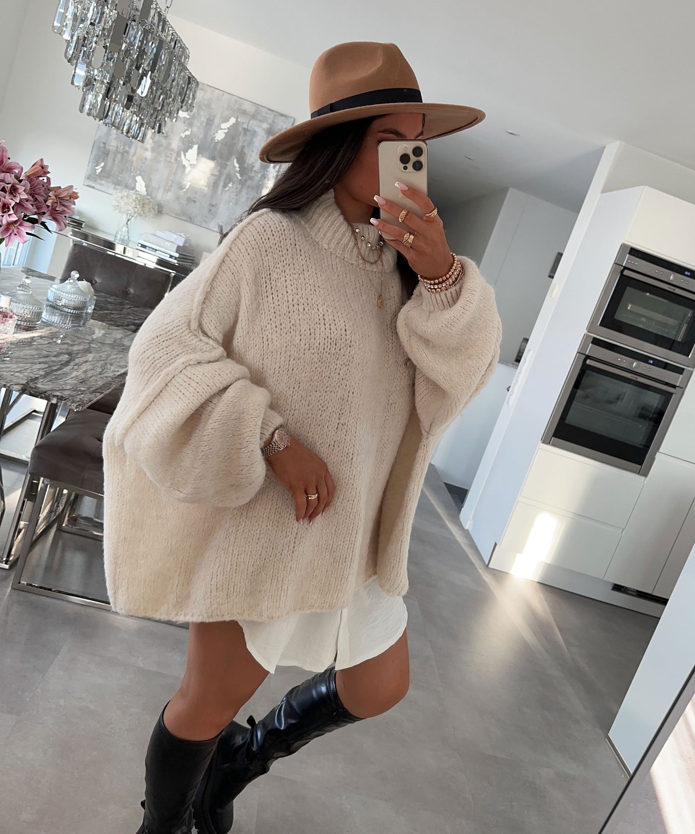 Oversize Pullover Nata Beige  Ladypolitan ♡   