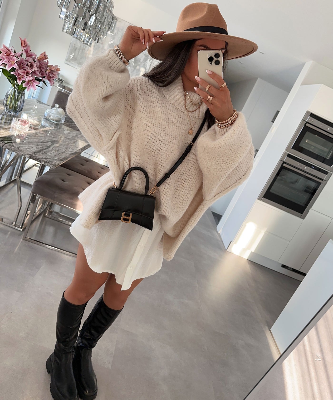 Oversize Pullover Nata Beige  Ladypolitan ♡   