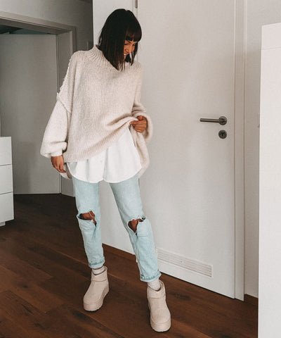 Oversize Pullover Nata Beige  Ladypolitan ♡   