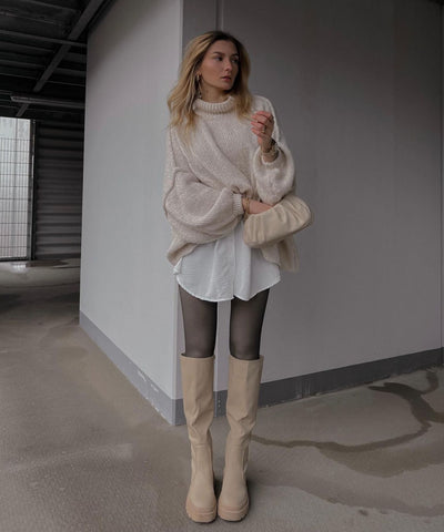 Oversize Pullover Nata Beige  Ladypolitan ♡   