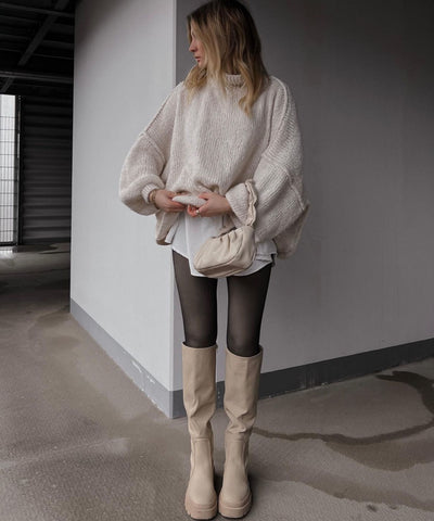 Oversize Pullover Nata Beige  Ladypolitan ♡   
