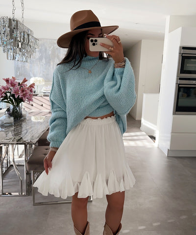 Oversize Pullover Nata Hellblau  Ladypolitan ♡   