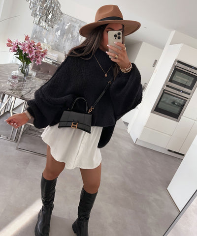 Oversize Pullover Nata Schwarz  Ladypolitan ♡   