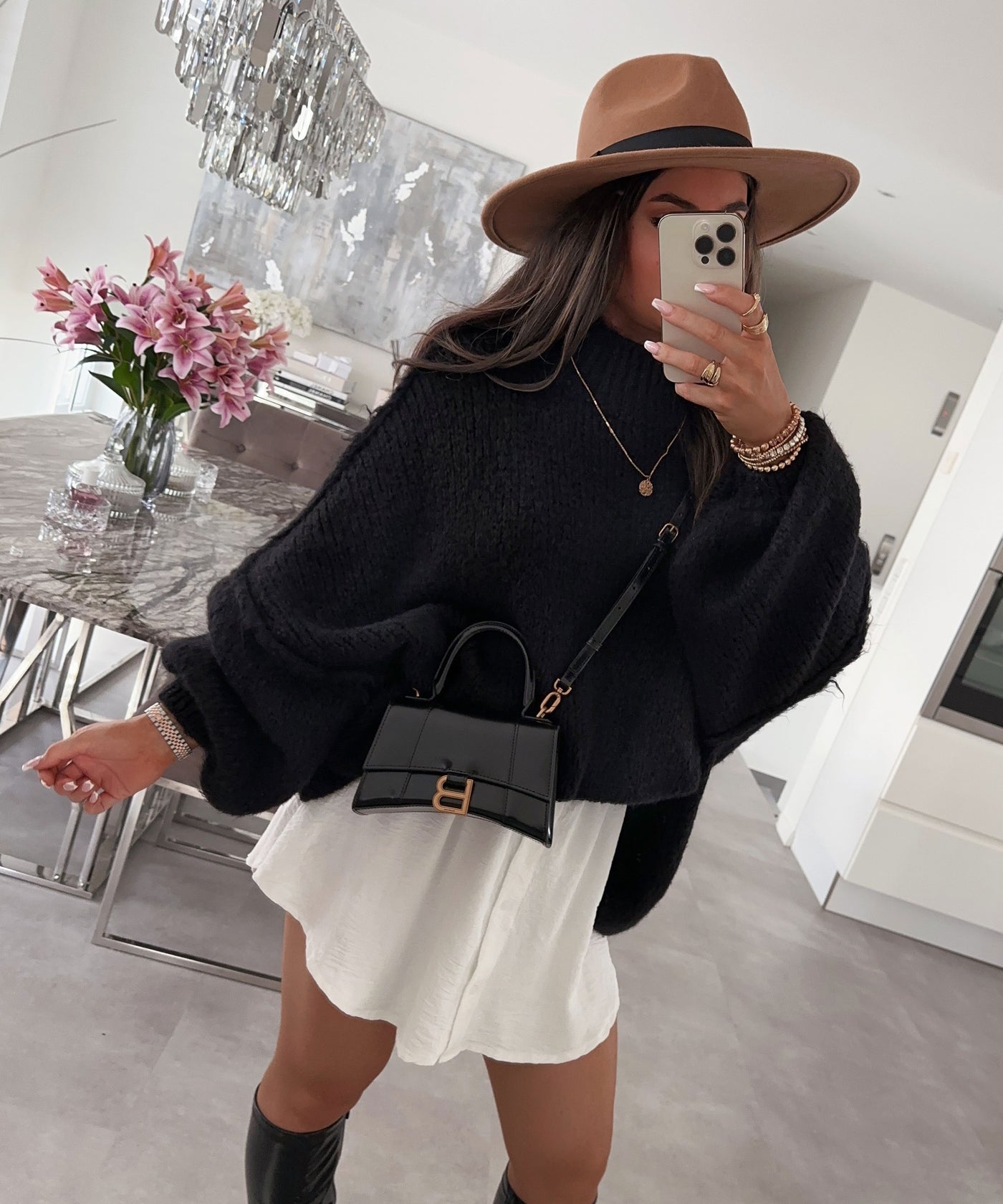 Oversize Pullover Nata Schwarz  Ladypolitan ♡   
