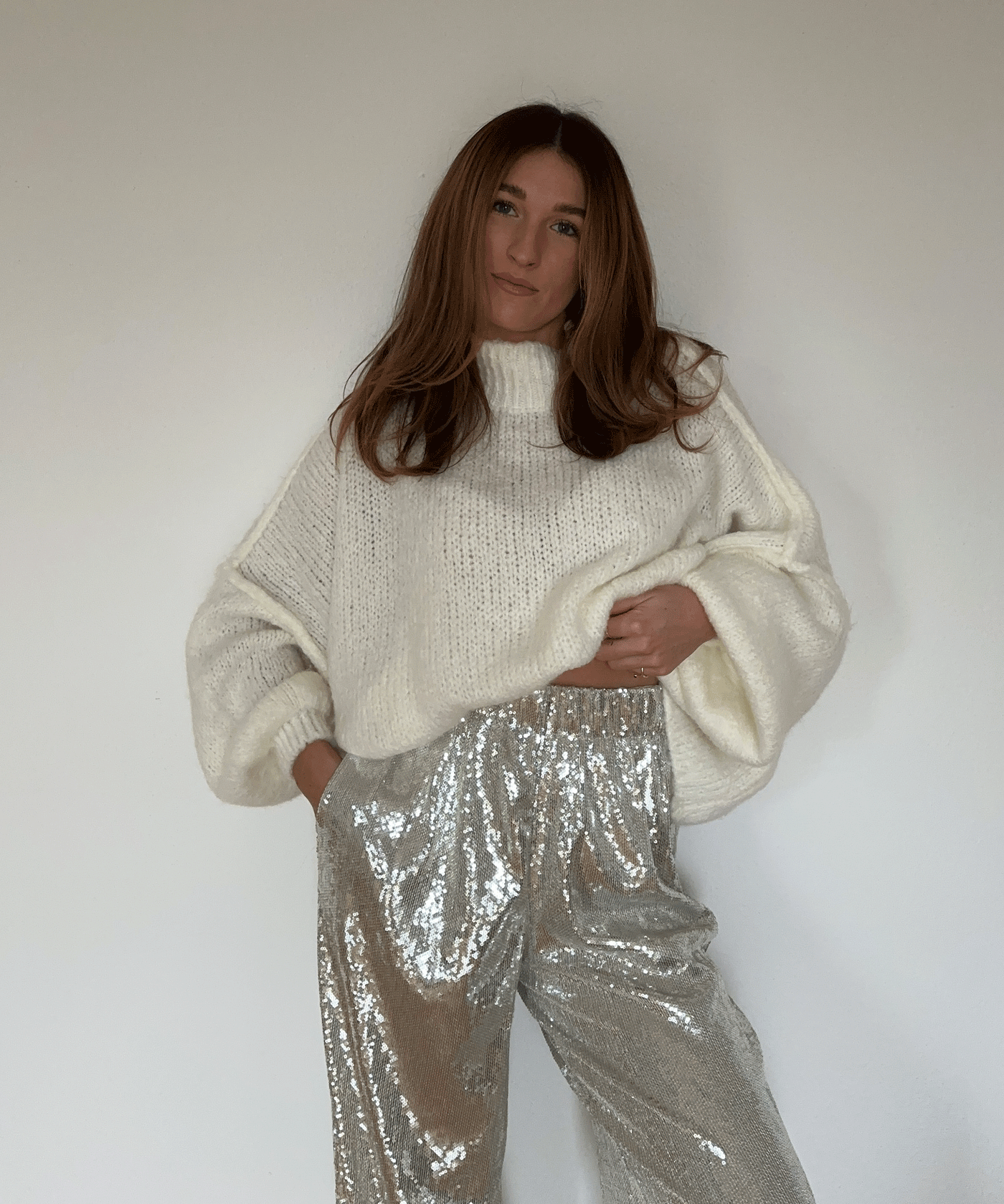 Oversize Pullover Nata Weiß  Ladypolitan ♡   