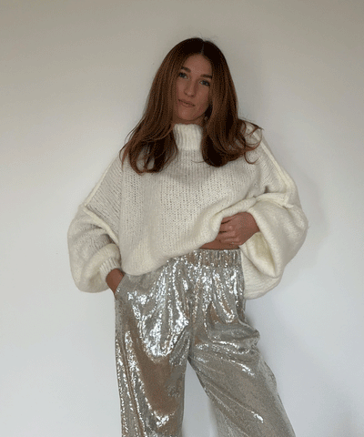 Oversize Pullover Nata Weiß  Ladypolitan ♡   