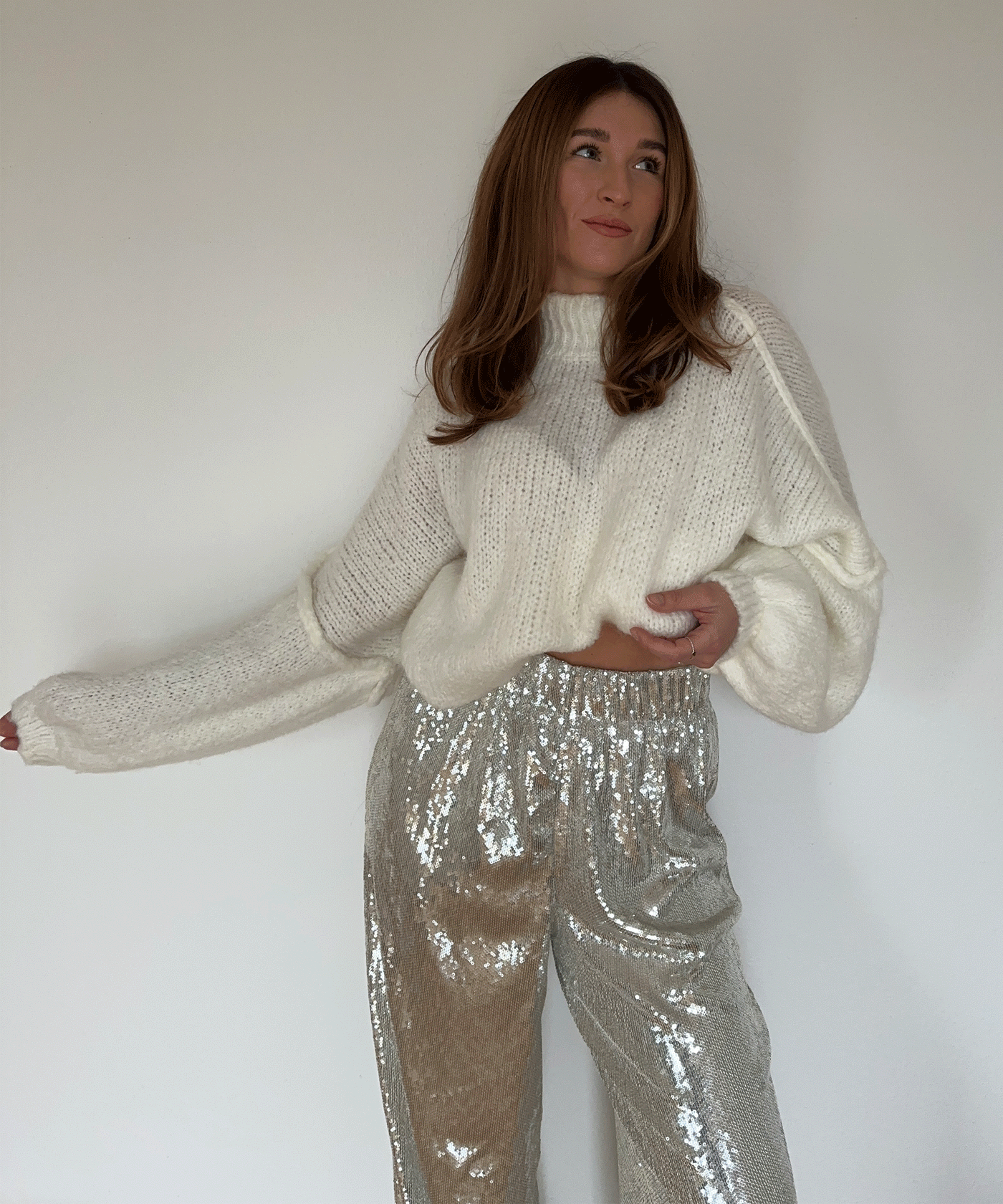 Oversize Pullover Nata Weiß  Ladypolitan ♡   