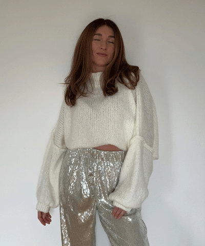 Oversize Pullover Nata Weiß  Ladypolitan ♡   