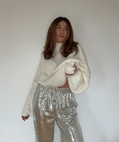 Oversize Pullover Nata Weiß  Ladypolitan ♡   