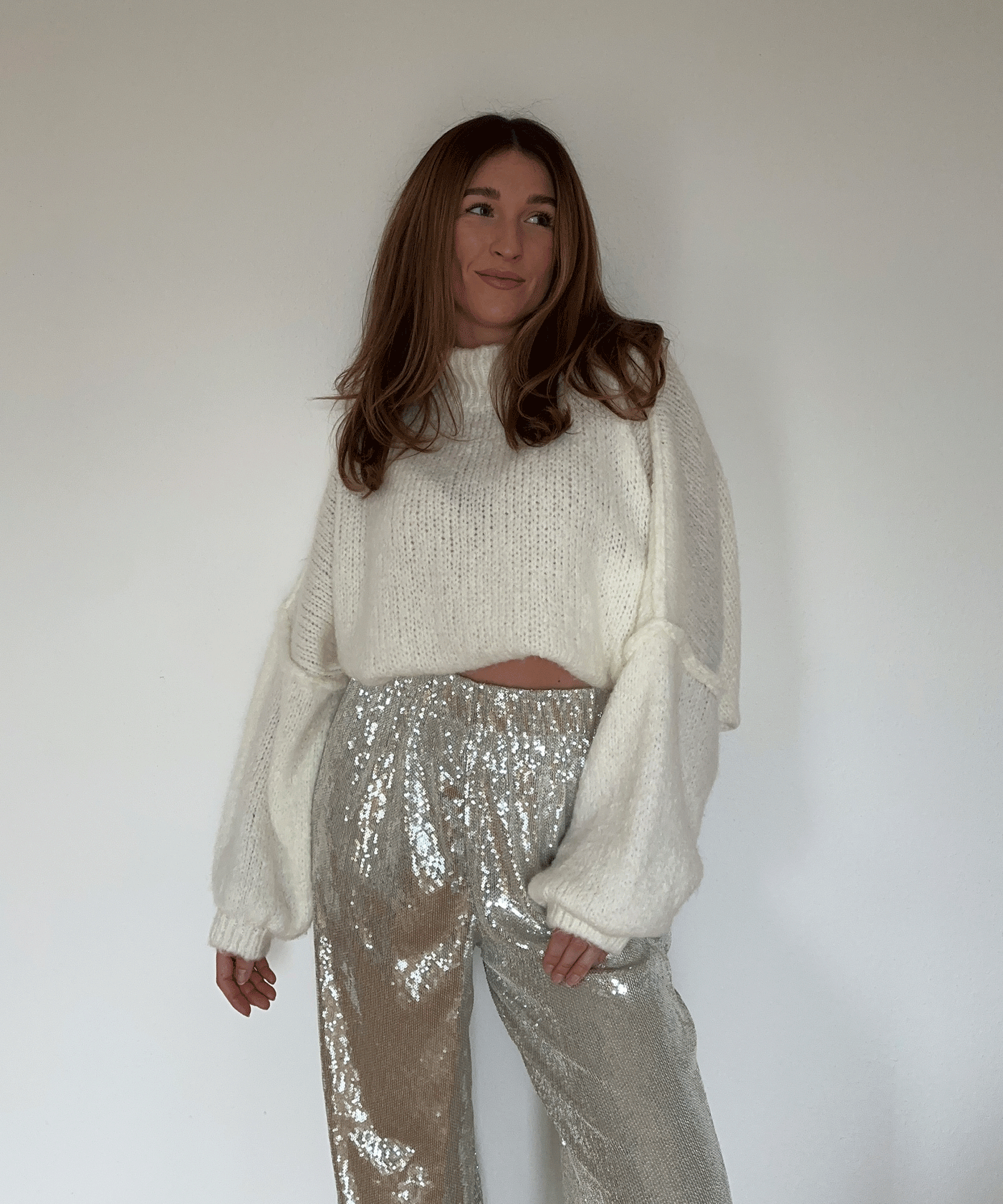 Oversize Pullover Nata Weiß  Ladypolitan ♡   