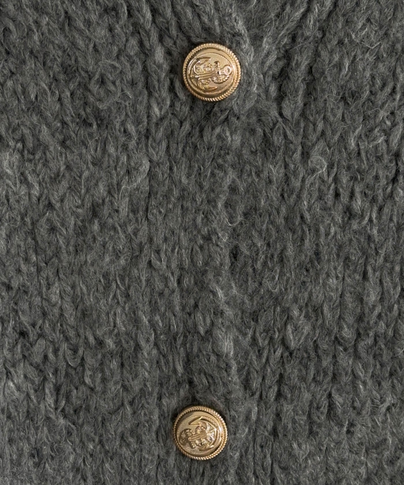 Oversize Strickjacke Jalsien Dunkelgrau  Ladypolitan ♡   