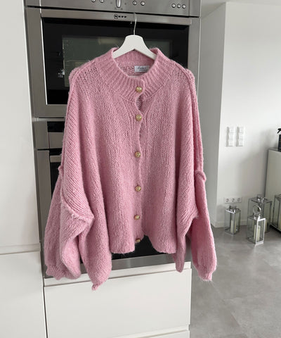 Oversize Strickjacke Jalsien Rosa  Ladypolitan ♡   