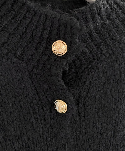 Oversize Strickjacke Jalsien Schwarz  Ladypolitan ♡   