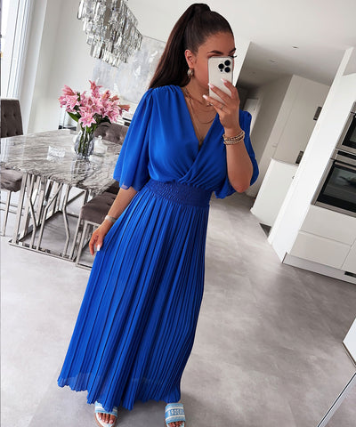 Plissee Einteiler Ambre Royalblau  Ladypolitan ♡   