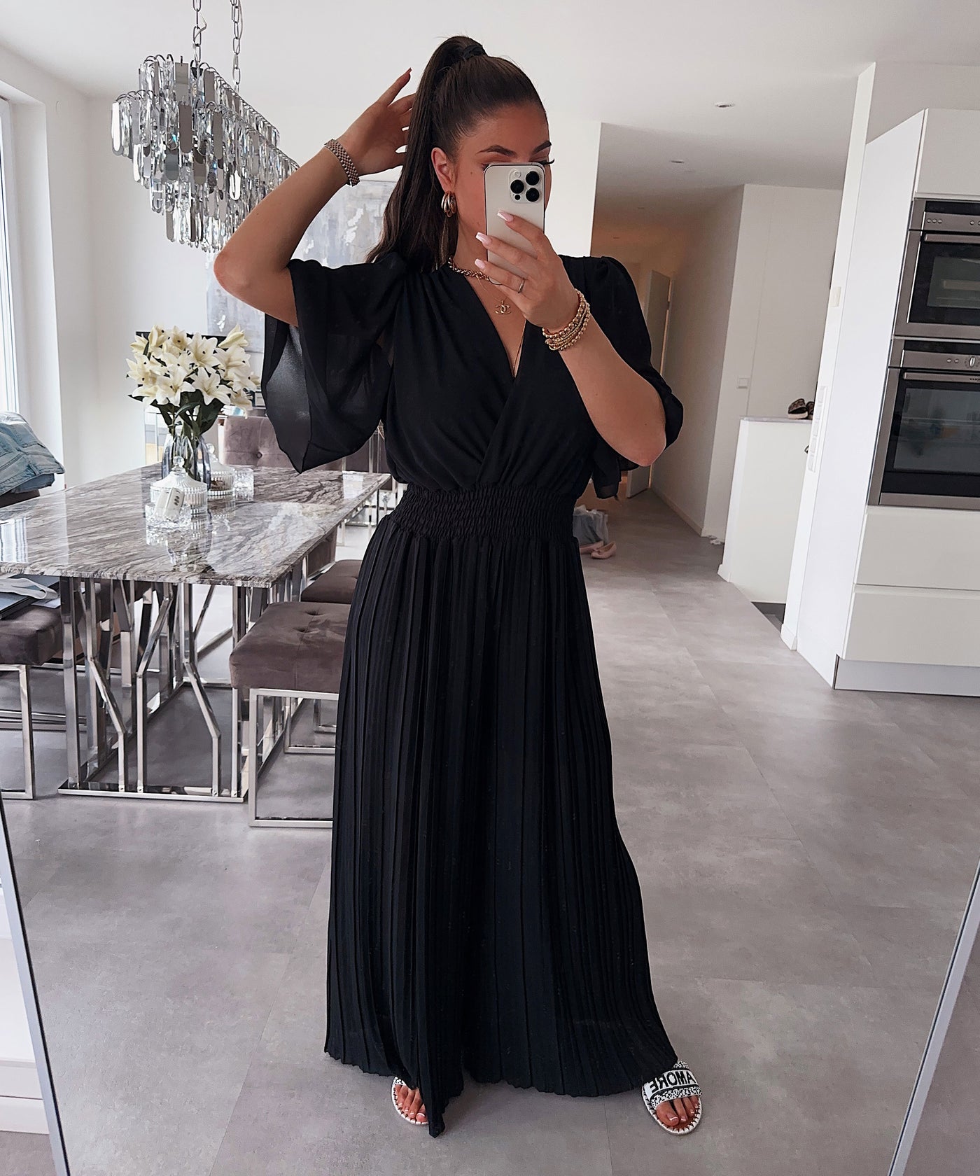 Plissee Einteiler Ambre Schwarz  Ladypolitan ♡   