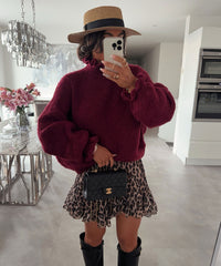 Pullover Caja Weinrot