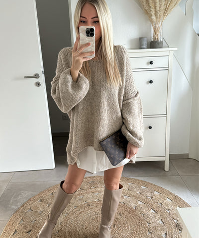 Pullover Cinderella Taupe  Ladypolitan ♡   