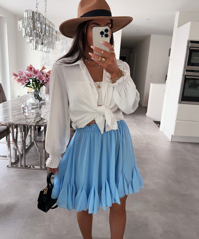 Rock Nicole Blau  Ladypolitan - Fashion Onlineshop für Damen   