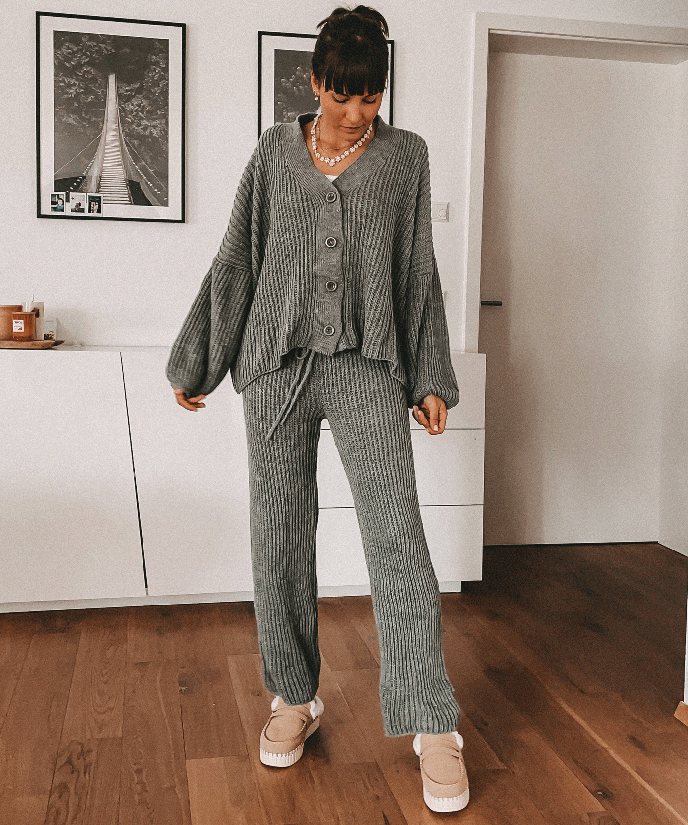 Set Marlyn Dunkelgrau  Ladypolitan - Fashion Onlineshop für Damen   