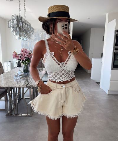 Shorts Fee Beige Ladypolitan ♡