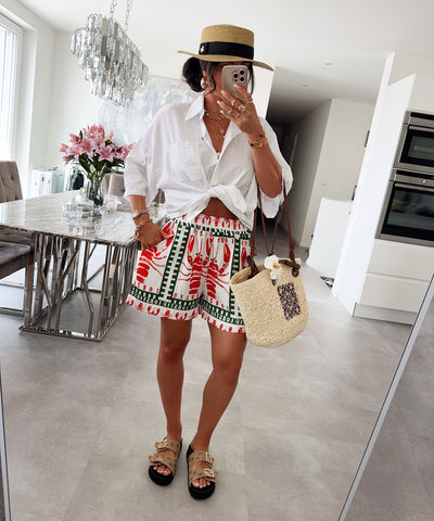 Shorts Mia Hummer Weiß Ladypolitan ♡