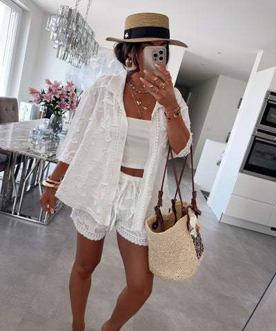 Bluse Mirelia Weiß Ladypolitan ♡