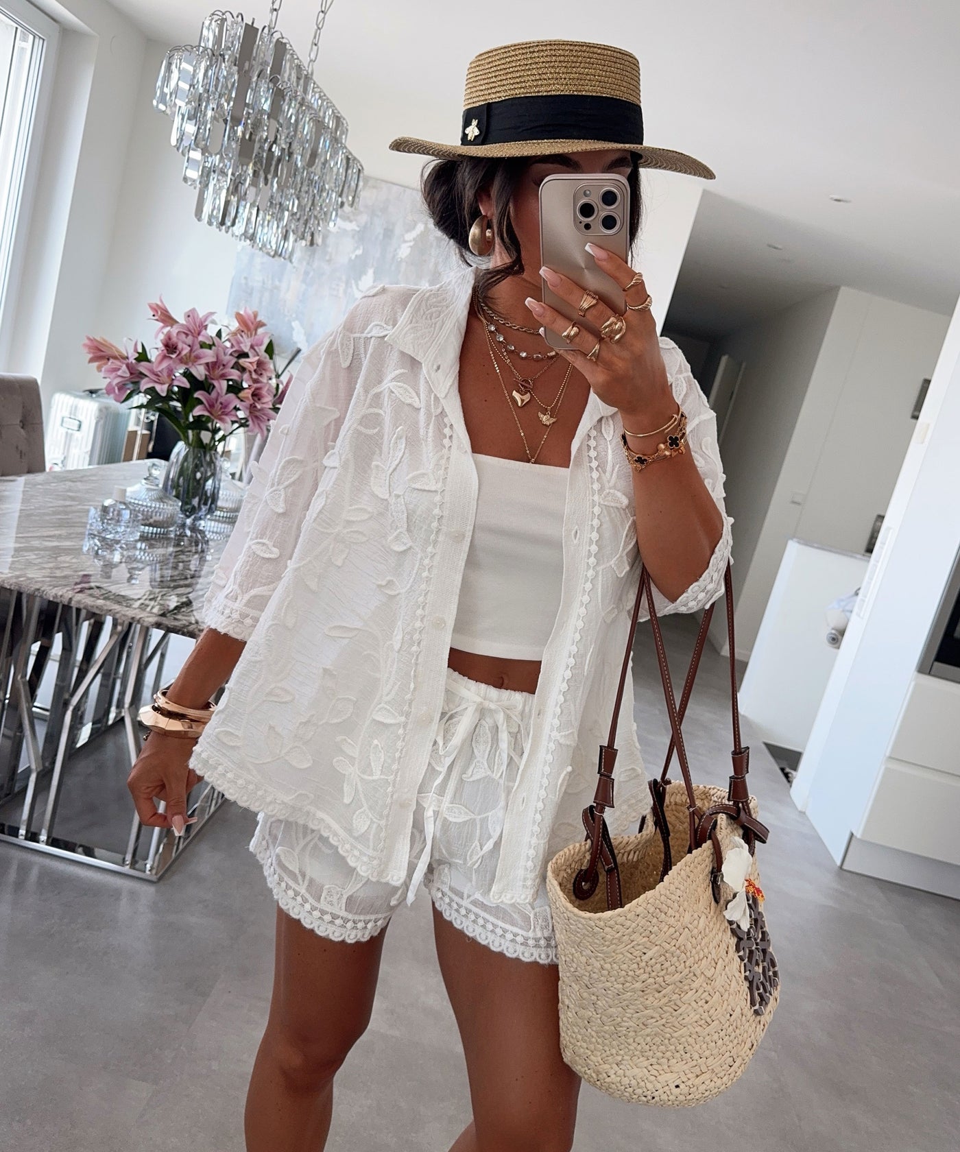 Bluse Mirelia Weiß Ladypolitan ♡