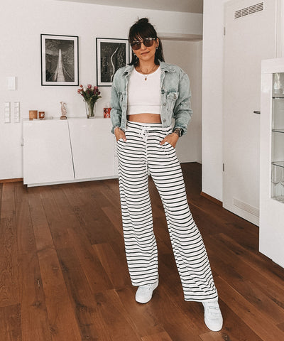 Stoffhose Malika Weiß  Ladypolitan ♡   