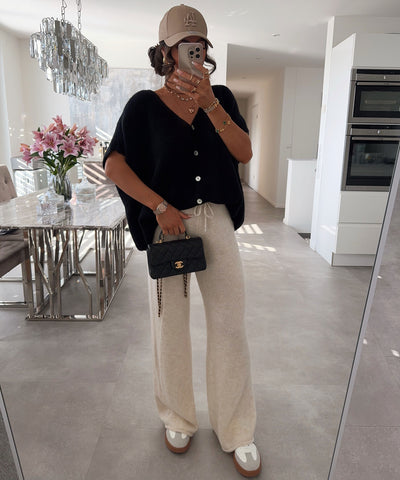 Stoffhose Melou Beige Ladypolitan ♡