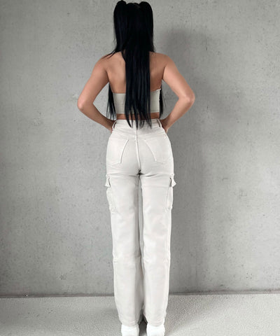 Stretch Cargo Hose Eva Creme  Ladypolitan ♡   