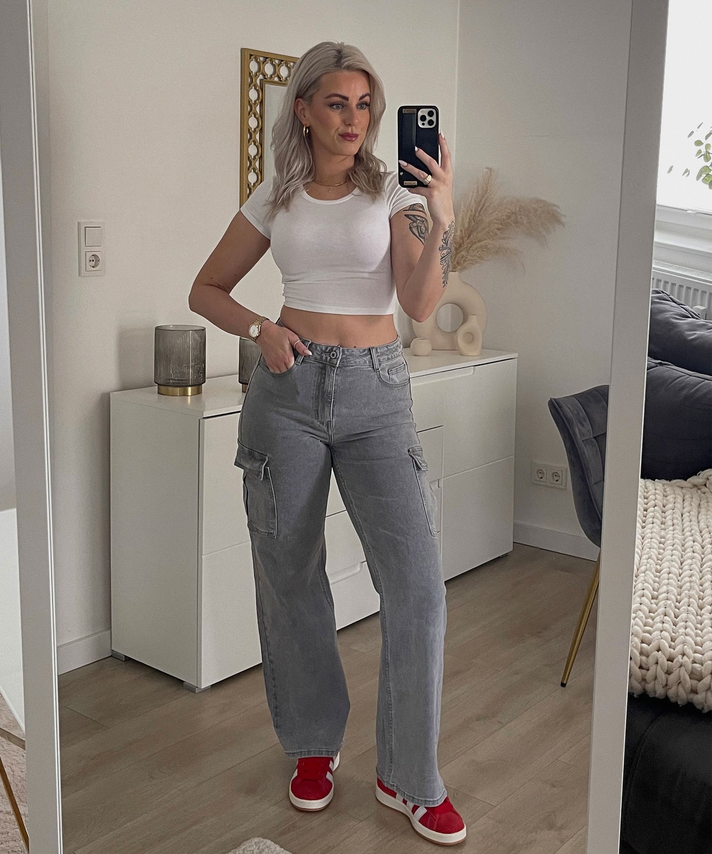 Stretch Cargo Hose Eva Grau  Ladypolitan ♡   