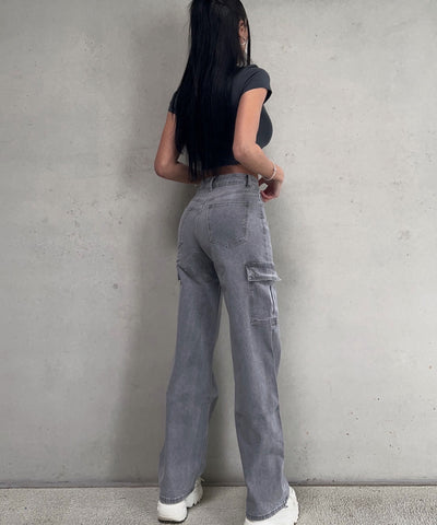 Stretch Cargo Hose Eva Grau  Ladypolitan ♡   