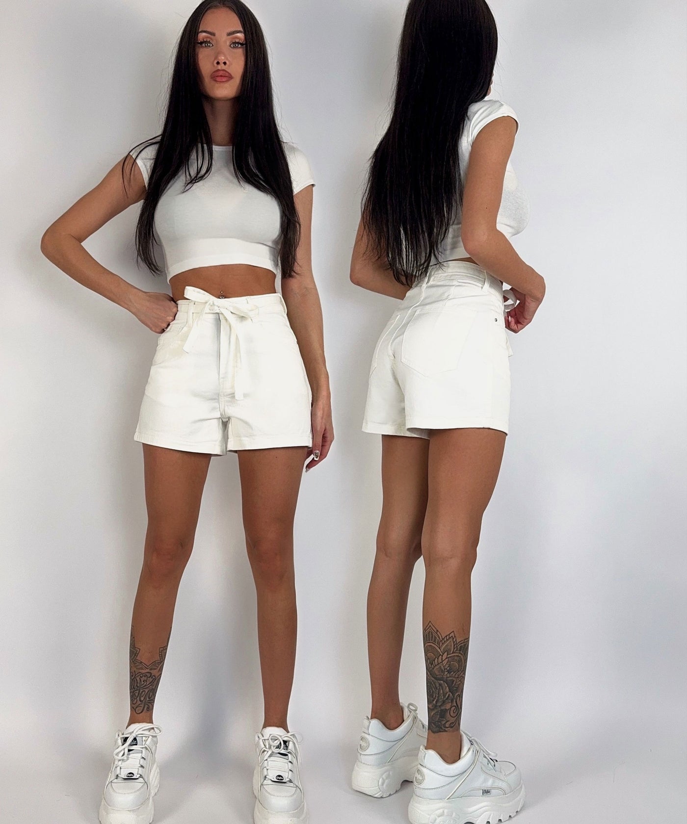 Stretch Shorts Rinara Weiß Ladypolitan ♡