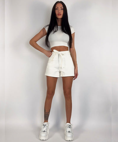 Stretch Shorts Rinara Weiß Ladypolitan ♡