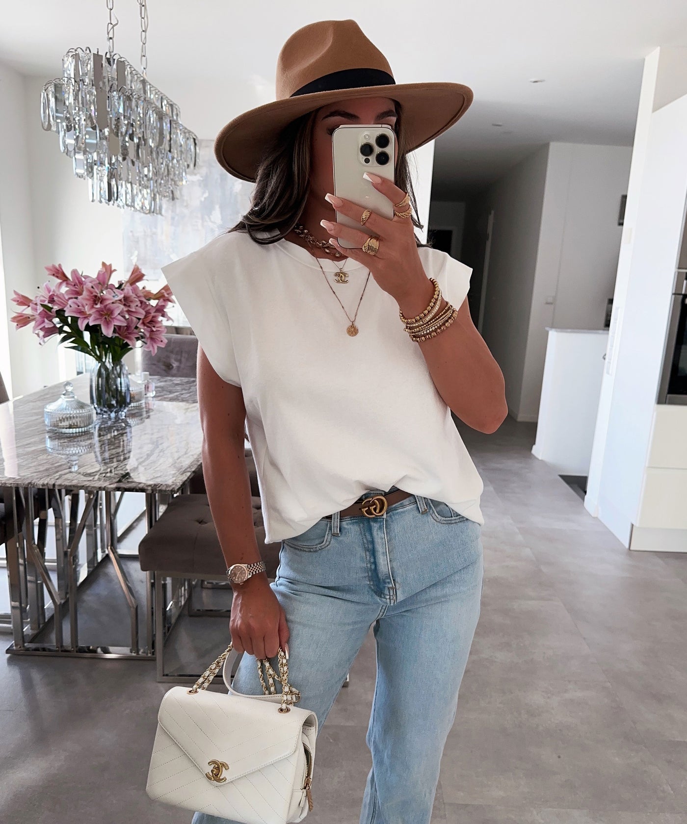T-Shirt Romana Weiß  Ladypolitan ♡   