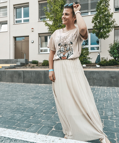 T-Shirt Tiger Vintage Beige  Ladypolitan - Fashion Onlineshop für Damen   