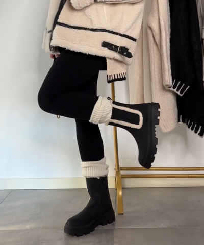 Teddy Boots Xenia Schwarz  Ladypolitan ♡   