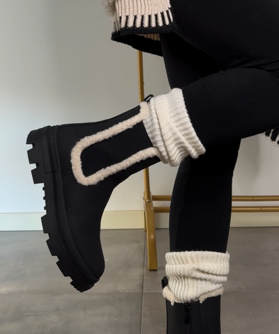 Teddy Boots Xenia Schwarz  Ladypolitan ♡   