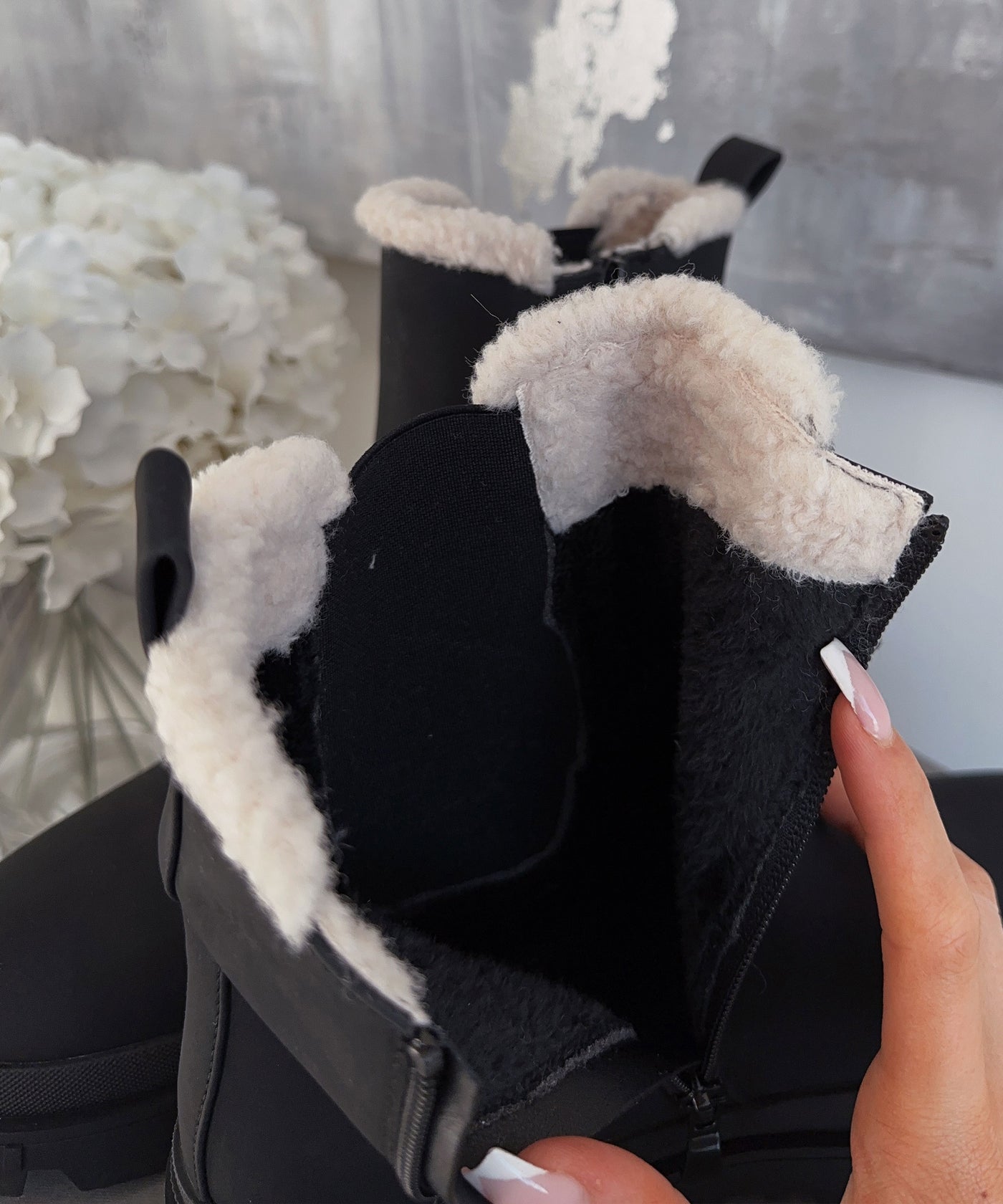 Teddy Boots Xenia Schwarz  Ladypolitan ♡   