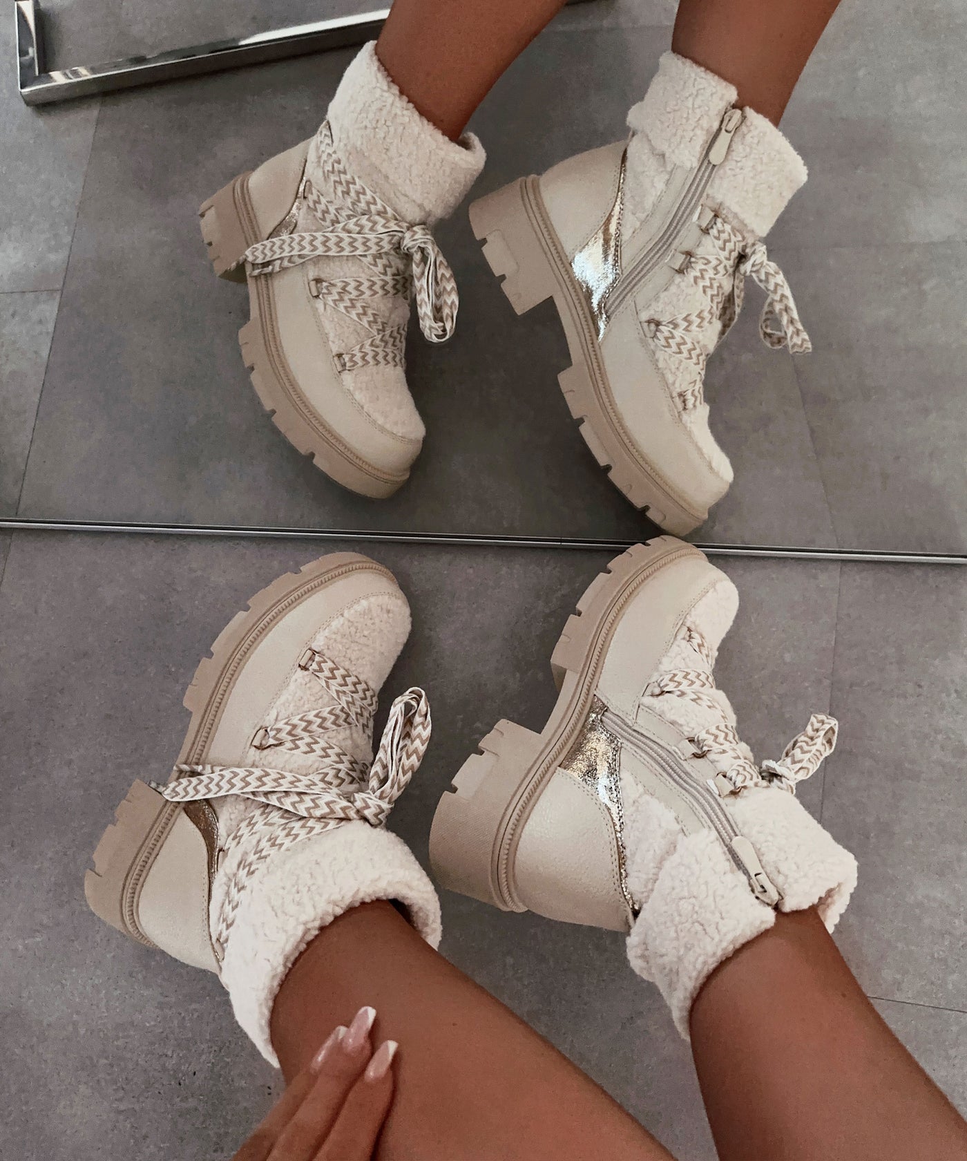 Teddyfell Stiefel Alani Beige  Ladypolitan ♡   