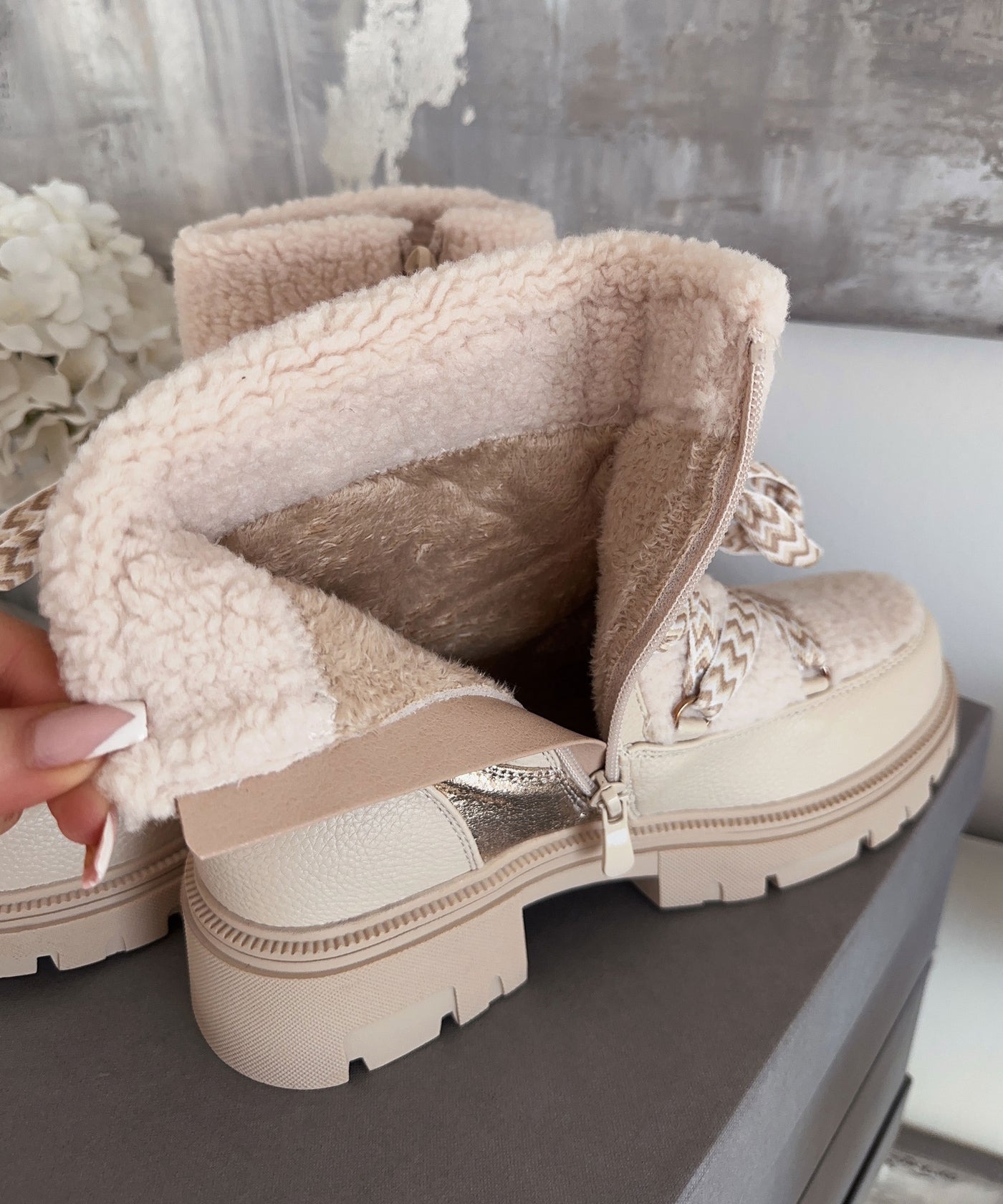 Teddyfell Stiefel Alani Beige  Ladypolitan ♡   