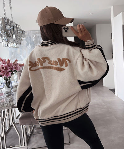 Teddyjacke New York Beige  Ladypolitan ♡   
