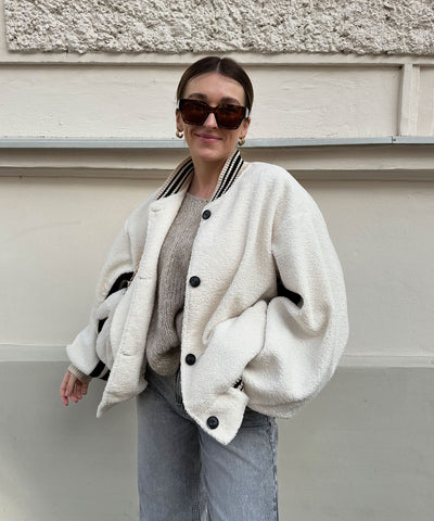 Teddyjacke New York Beige  Ladypolitan ♡   