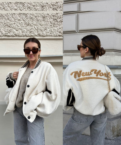 Teddyjacke New York Beige  Ladypolitan ♡   
