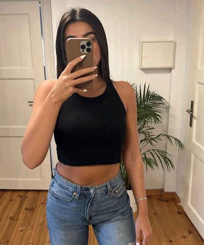 Top Chamie Schwarz  Ladypolitan - Fashion Onlineshop für Damen   