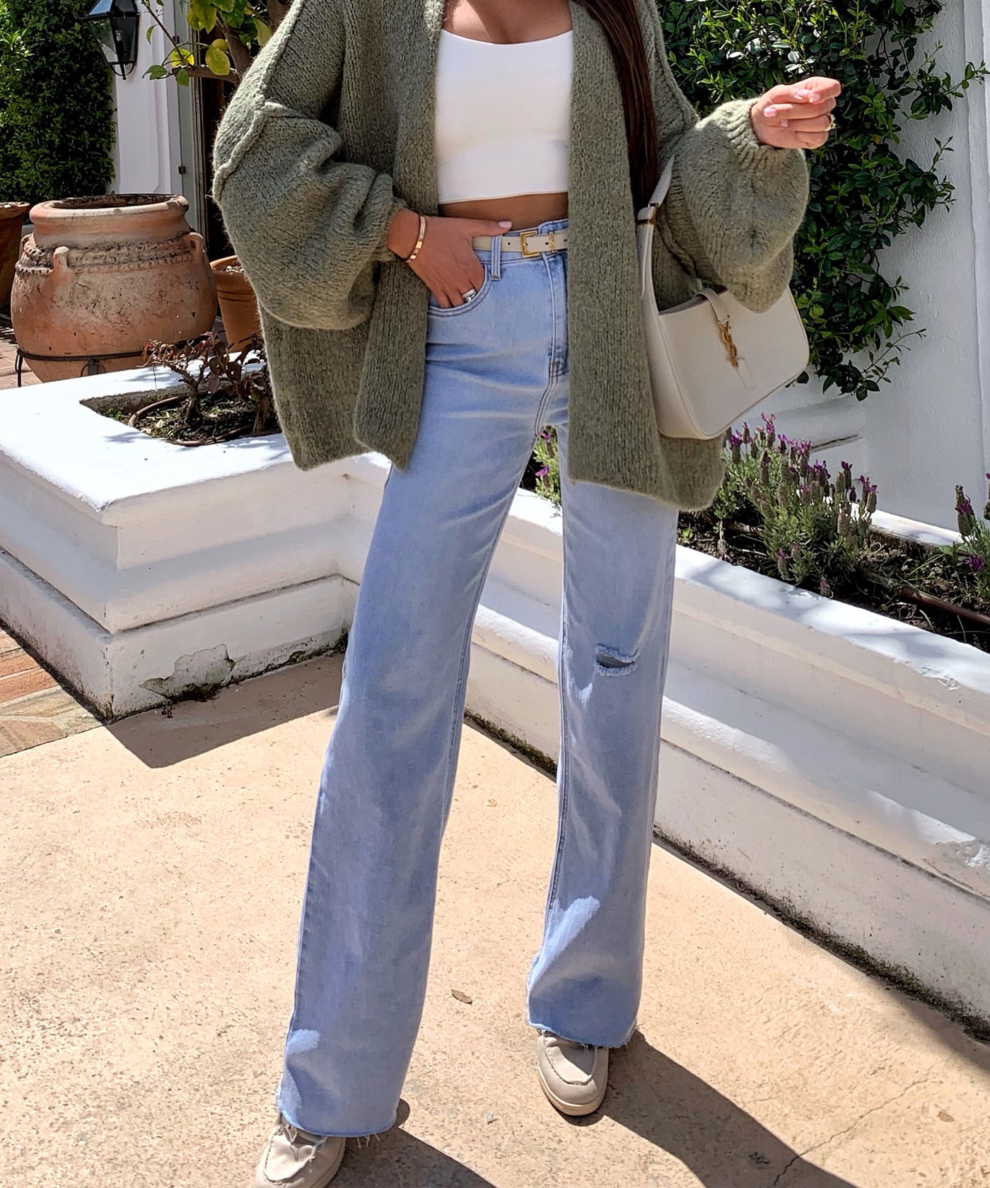 Wide Leg Jeans Tere Hellblau Ladypolitan ♡
