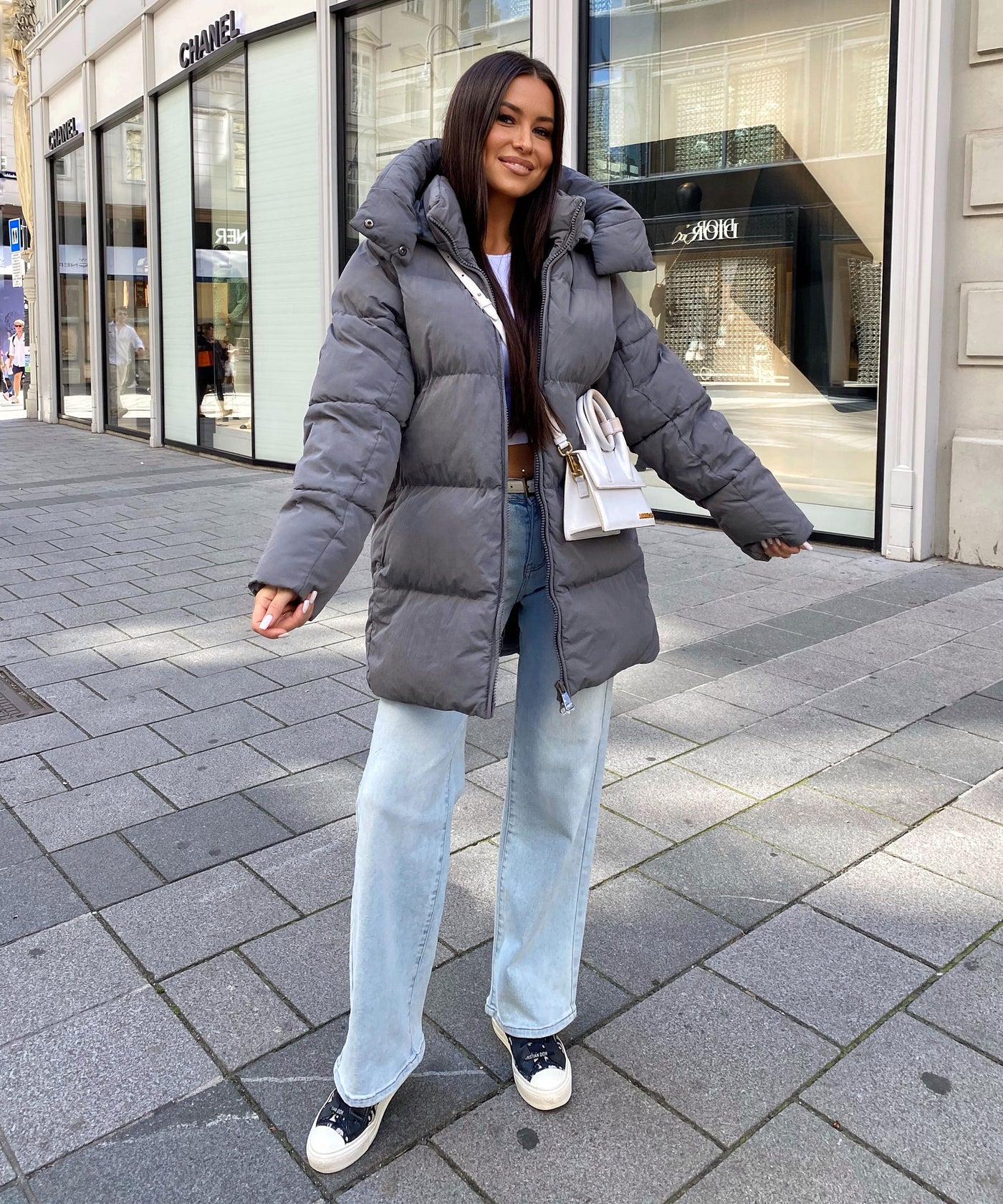 Jacke Addie Dunkelgrau